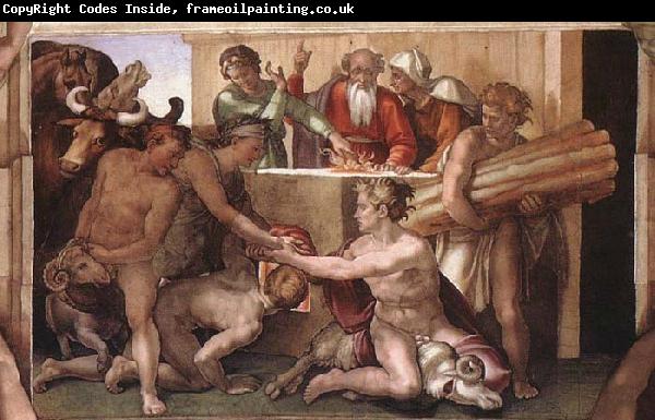Michelangelo Buonarroti Sacrifice of Noah